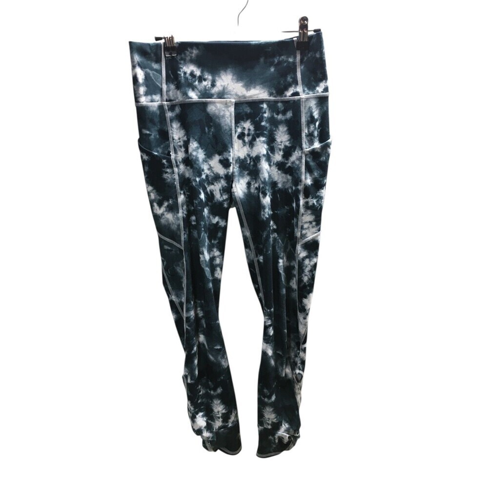 Fabletics Leggings  Women's Size Medium Blue Tie Dye Athletic Yoga